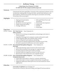 Administrative Assistant resume sample
