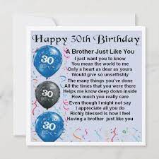 30th Birthday Wishes For Brother gambar png