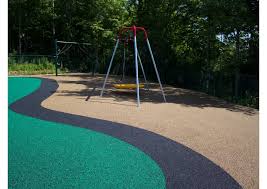 place rubber playground surface