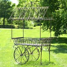 Bronze Iron Flower Cart