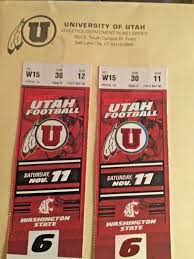 Tickets Utah Utes Vs Washington State Nov 11 2017 2