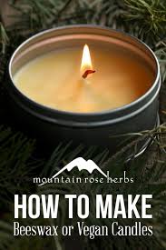 own candles with natural wax