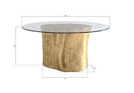 Root Dining Table Base 60 Round Glass