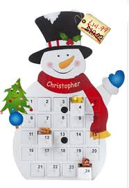 Personalised Snowman Advent Calendar Pre Christmas