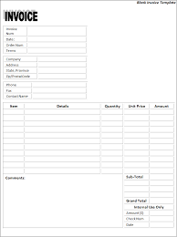 Free Printable Invoices Forms Room Surf Com