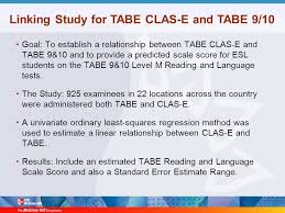Tabe Complete Language Assessment System English Ppt