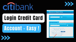 login citibank credit card account