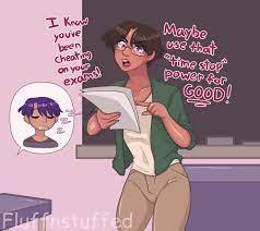 sad💜🔞 in case of disaster tumblr in bio on X: 🔞NSFW cw: dubcon (it is  consensual but tagged for precaution) , student x professor , time stop  Sometimes professor k1m has to
