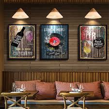 Vintage Abstract Wine Posters Canvas