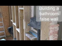 Building A Bathroom False Wall