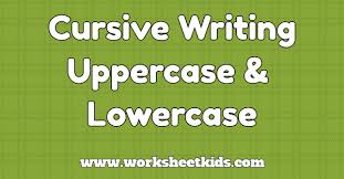 uppercase and lowercase cursive letter