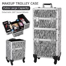 3 in 1 rolling makeup train cases box