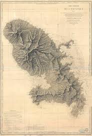 Antique Maps Old Cartographic Maps Antique Map Of De La Martinique West Indies Nautical Chart