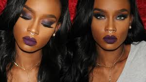 sultry dark purple smokey eyes you