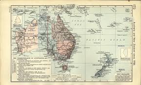 Australia And New Zealand 1901 Map Of New Zealand