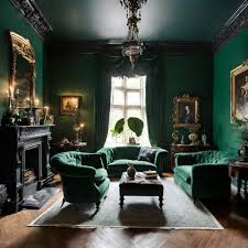 16 delightful victorian dark green