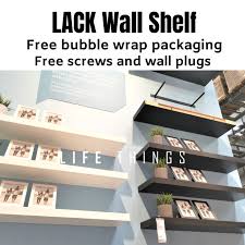 3 Colour Ikea Lack Wall Shelf Para Di