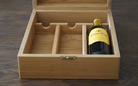 personalised wooden wine box make me