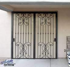 Wrought Iron Security Screen Door For