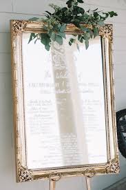 Mirror Seating Chart Elizabeth Anne Designs The Wedding Blog