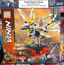 Có sẵn] Bộ láp ráp xếp hình Lego Ninjago PRCK 61059: Thuyền rồng trắng của  các ninja (461+ mảnh)
