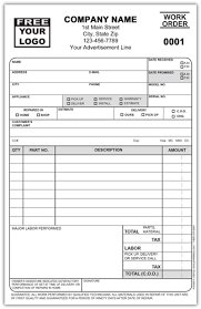 Work Order Invoice Form
