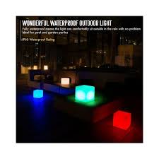 Shop Innoka Rechargeable Waterproof Floating Led Cube Light Glowing Light W Multiple Lighting Effects For Outdoor Pool Parties Overstock 22575964