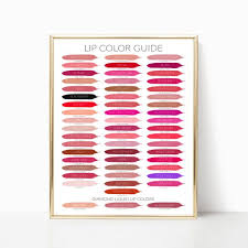 Senegence Color Chart 2019 Lipsense Color Chart Senegence Printable Chart Senegence Color Guide Senegence Lipsense Digital File