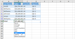 how to create tables in excel in easy