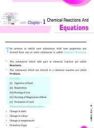 Chemical Reactions And Equations Notes