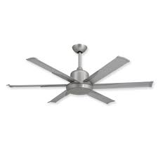 52 Inch Dc 6 Ceiling Fan By Troposair Commercial Or Residential Outdoor Or Indoor Use Brushed Nickel