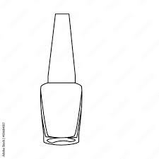 outline nail polish bottle cosmetic