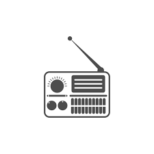 radio icon flat design ilration