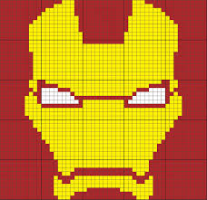 Iron Man Mask 50 X 50 C2c Graph Graphgan Crochet Graphgan