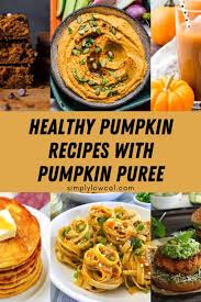 healthy recipes with pumpkin puree