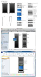 how to make an ms visio rack diagram