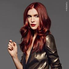 red hair colour for women at element hair waterloo