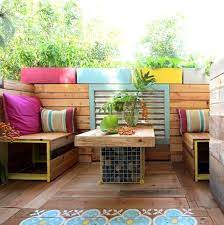 pallet patio upcycle that