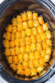slow cooker tater tot cerole easy