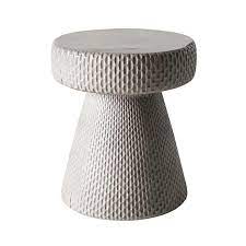 Texture Outdoor Side Table Stool