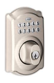 schlage keypad camelot satin nickel