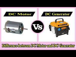 dc motor vs dc generator difference