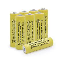 Most solar lights use between 1 to 4 batteries to operate properly. Baobian Aa 600mah 1 2v Nicd Rechargeable Battery For Outdoor Solar Lights Garden Lights Remotes Mice Yellow 8 Pcs Best Buy Canada