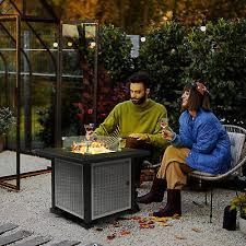 Outsunny Outdoor Propane Gas Fire Pit