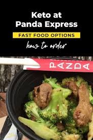 how to order low carb at panda express