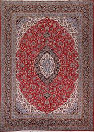 red fl kashan turkish area rug 10x12