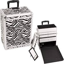 e6303 sunrise zebra makeup case w drawers