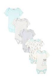 Chick Pea Elephant Short Sleeve Grow With Me Bodysuit 5 Pack Baby Boys Nordstrom Rack