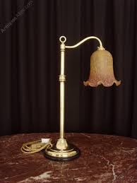 Brass Adjustable Desk Table Lamp Glass