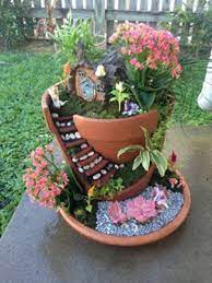 Diy Broken Pots Miniature Fairy Garden